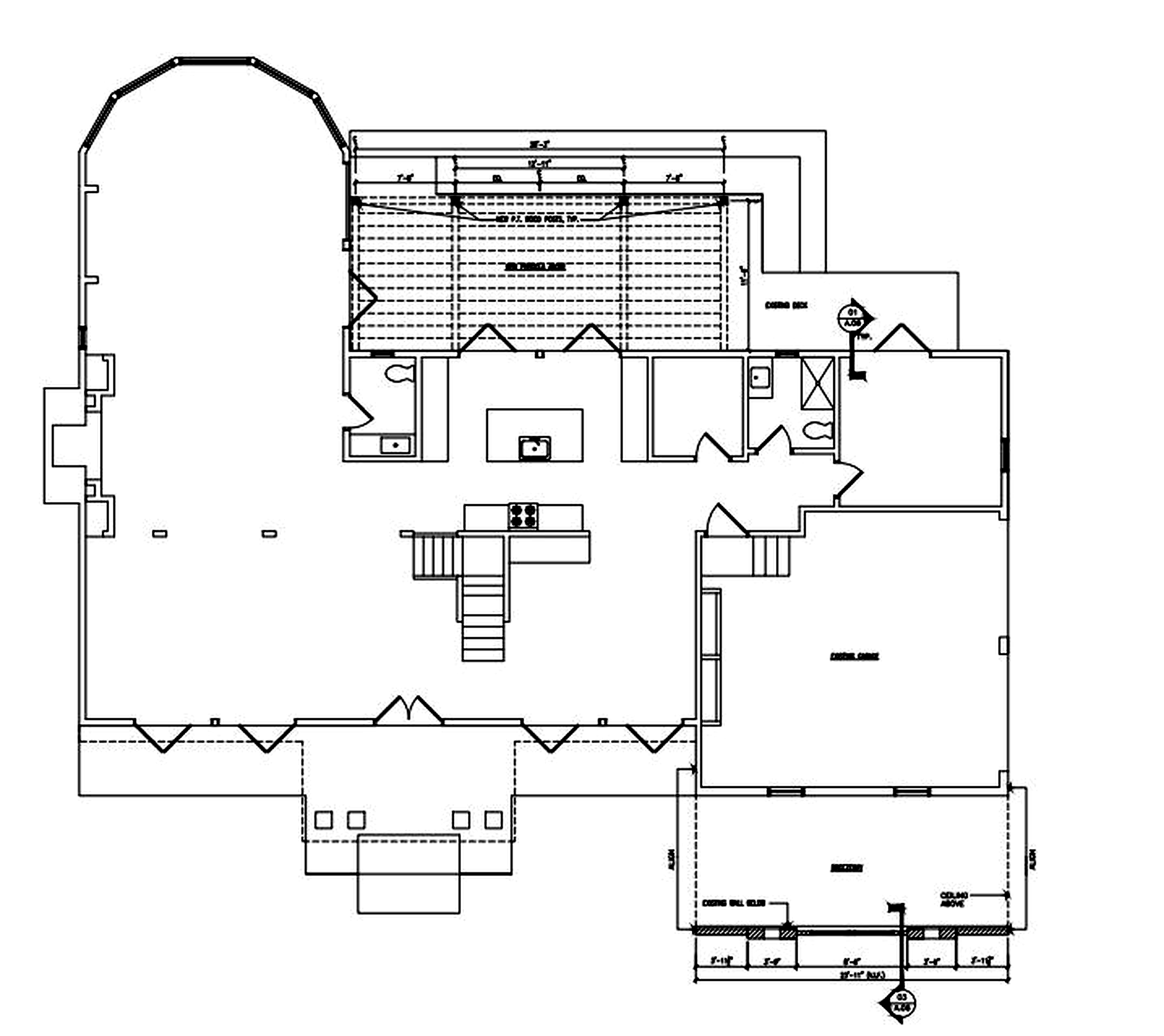 First-floor plan for 77 Pine Terrace.